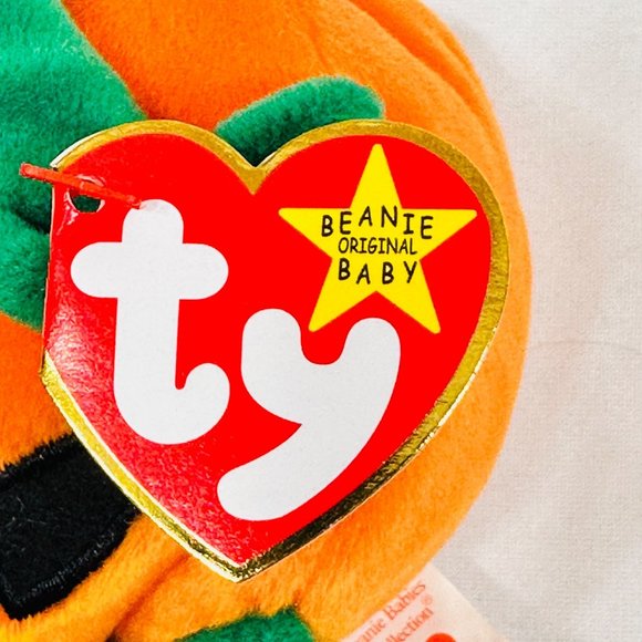 Vintage Ty Halloween "Pumkin" Plush Original Beanie Baby - NWT (1998) - Picture 7 of 10